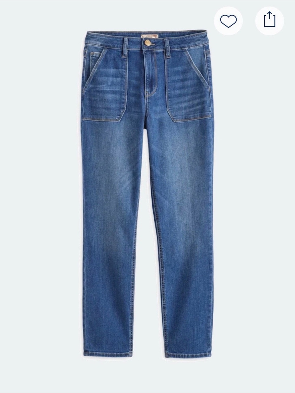Kut from the Kloth Stevie Straight Leg High Rise Front Pocket Jeans size 4